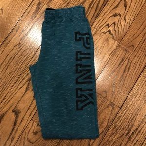 PINK cropped sweatpants!